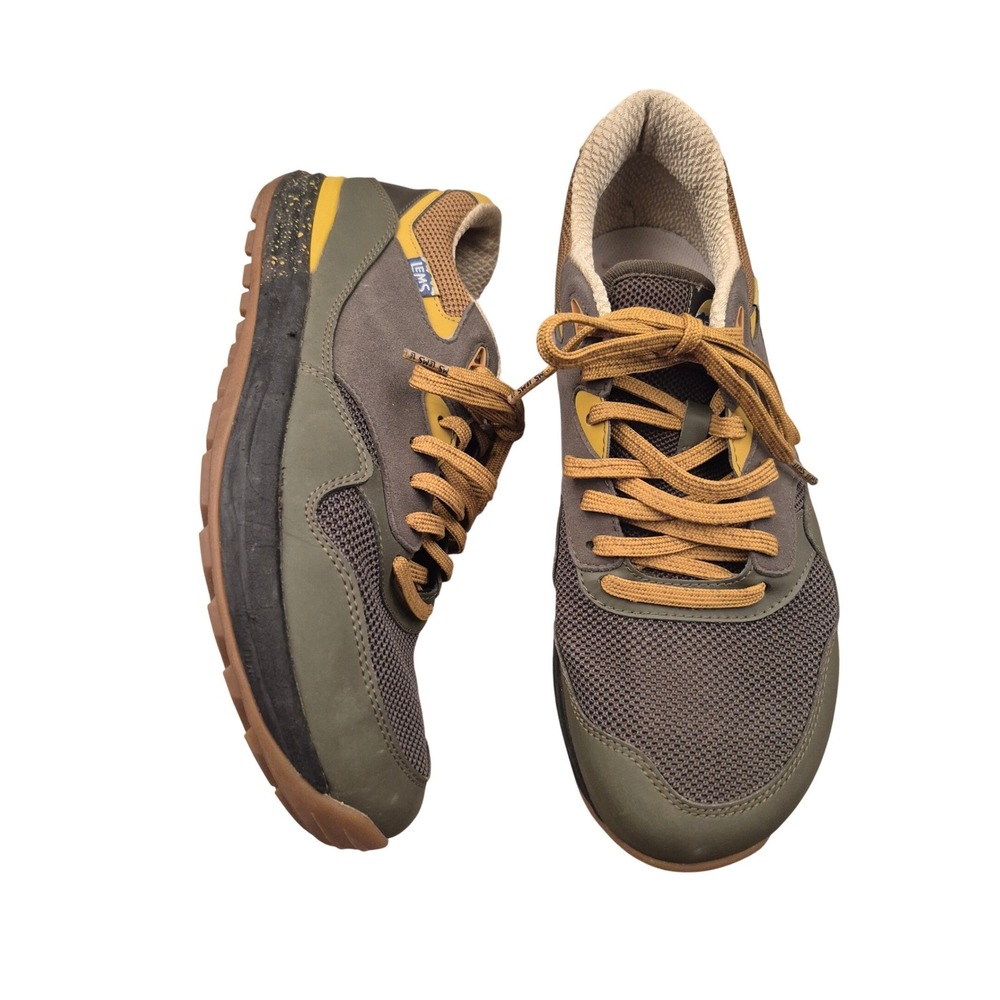 Lems Trailhead 1 Sage Green Mens Minimalist Sneakers Green Gray Gold Shoes
